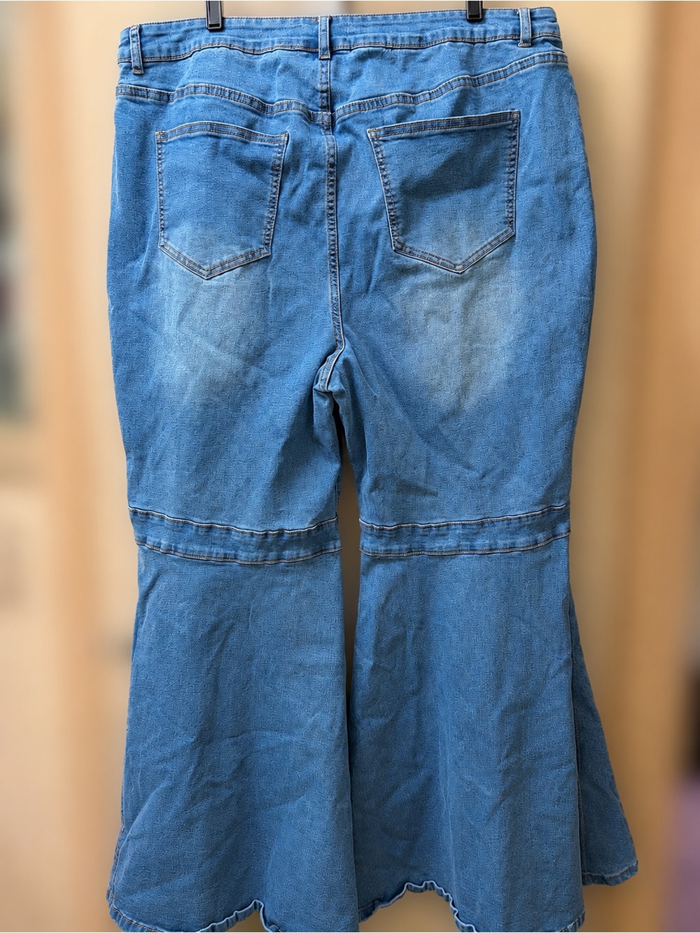 NWOT ELOQUII Denim Bell Bottom Jeans Size 18 Wide Leg Retro Flare ⭐ - Picture 4 of 12